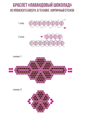 Схема плетения шнурка из бисера с подробным описанием