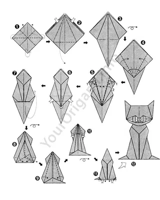 Схемы простых оригами для вас и вашего ребенка (20 картинок) » Триникси
