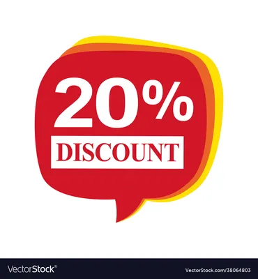 20 percent discount sign icon. Sale symbol. Special offer label 13257382  Vector Art at Vecteezy