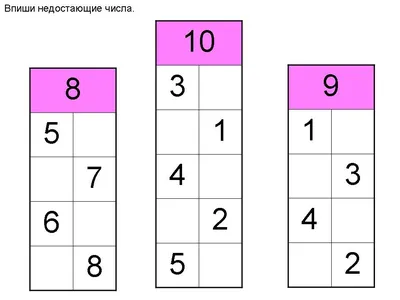 Иллюстрация 1 из 25 для 3000 заданий для подготовки детей к школе. Раскрась  и запомни. Состав числа от 2 до 10 - Узорова, Нефедова | Лабиринт - книги.  Источник: Лабиринт