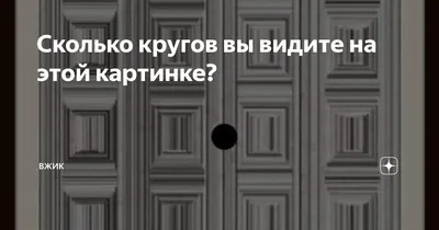 Сколько кругов и овалов вы видите на картинке? 80% людей провалят этот тест  | Вокруг Света