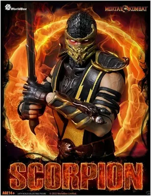 Коллекционная фигурка из игры Mortal Kombat - Скорпион/ Купить в интернет  магазине 