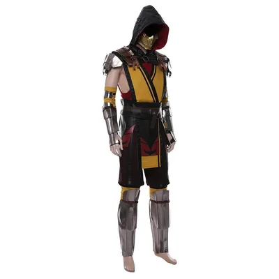 Mortal Kombat 11 Scorpion Outfit Halloween Carnival Suit Cosplay Costu