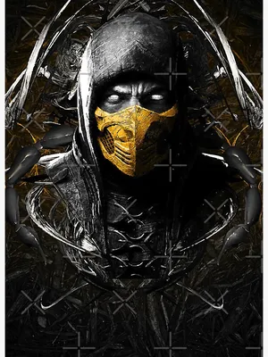 Scorpion Mortal Kombat X 4K Phone iPhone Wallpaper #5130a