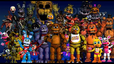 Все персонажи FNAF Обои — Wallpaper Cave