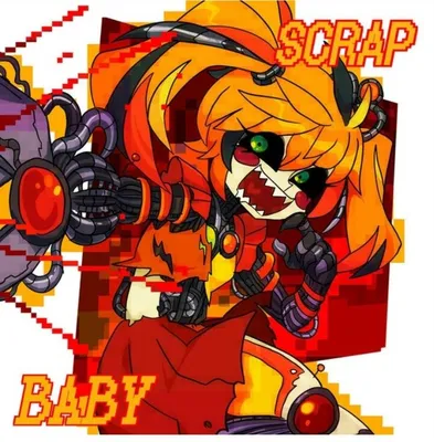 How to draw Scrap Baby, FNaF, Как нарисовать Скрап Бэйби, ФНаФ - YouTube