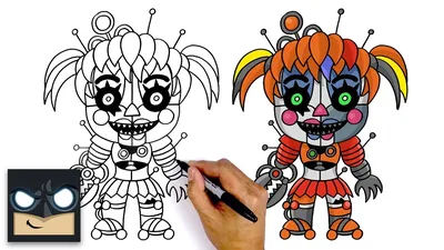 Download Scrap Baby - A Frightening Animatronic Character Wallpaper |  