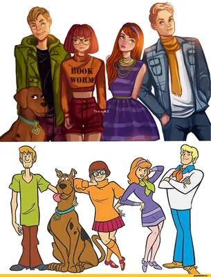 Shaggy (Shaggy Rogers) :: Daphne Blake (Дафна, Дафна Блейк) :: Velma  Dinkley (Велма, Велма Динкли) :: Scooby-Doo (Скуби-Ду) :: Мультфильмы ::  tasiams / смешные картинки и другие приколы: комиксы, гиф анимация, видео,  лучший интеллектуальный юмор.