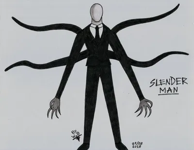 Printable The Slender Man coloring page - Download, Print or Color Online  for Free