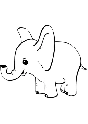 Большой слон — картинка для детей. Скачать бесплатно.