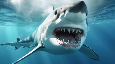 белая акула анимация, смешные картинки с акулами, акула, океан фон картинки  и Фото для бесплатной загрузки
