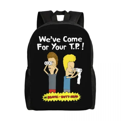 Классический рюкзак MTV с надписью Beavis и Butthead, мужской и женский  Базовый Рюкзак для книг для школы, колледжа, смешные графические сумки в  подарок | AliExpress
