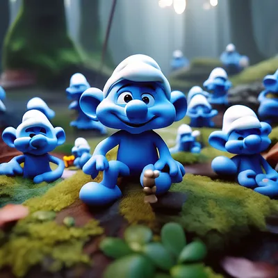 Смурфик the Smurf,cartoon,разный,на…» — создано в Шедевруме