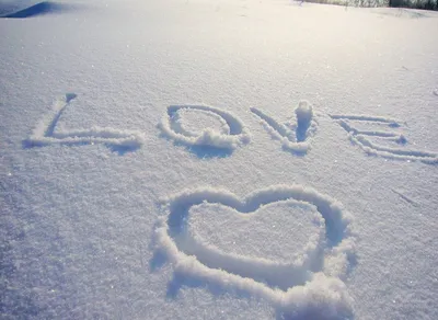 Снег любовь картинки