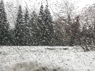 Снег с дождем картинки