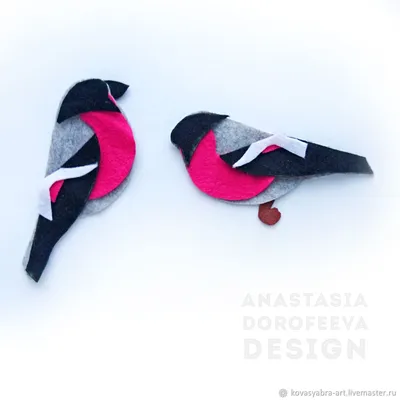 Снегирь из фетра своими руками / Выкройка снегиря / DIY Felt Bullfinch -  YouTube