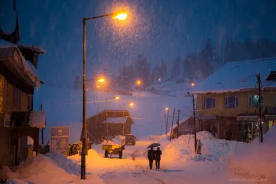 Индия. Гульмарг.Ночной снегопад и каталка в Бабареши / Вне Трасс.Сноуборд /  