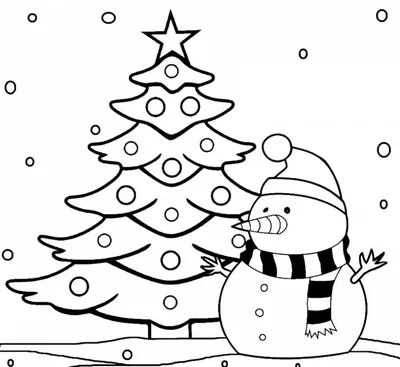 Снеговик с елкой из керамики | ЯКМ