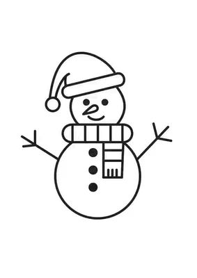 Раскраска детей снеговик. Раскраска Для детей 5-6 лет Снеговик. Красивые  раскраски.
