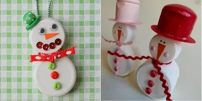 ⛄🎄 Wonderful SNOWMANS from YARN ⛄ Pom Pom Snowman 🎄 Christmas DIY -  YouTube