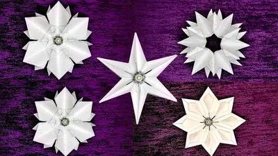 Snowflake out of paper. Christmas crafts with their hands - YouTube