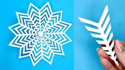 How beautiful it is to cut a paper snowflake. Paper snowflake  tutorial.#Snowflakes - YouTube