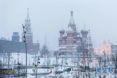 Три дня подряд в Москве шла снежная буря _