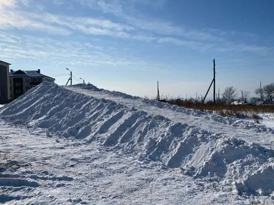 Снежная горка на железнодорожном пруду — Авиагородок.ру