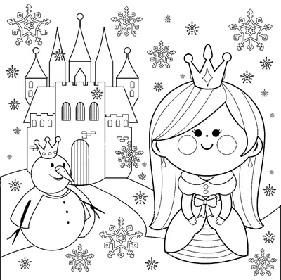 Снежная Королева — раскраски для детей скачать онлайн бесплатно