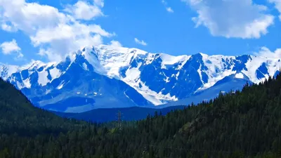 Пейзажи снежных гор Юйлун _