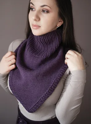 Шарф снуд из прямоугольника спицами Easy Snood knitting pattern free -  YouTube