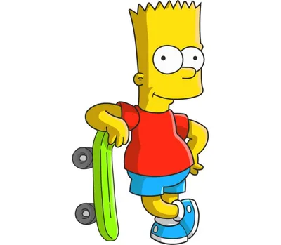 Барт Симпсон со скейтом коврик для мыши прямоугольный (цвет: белый) | Все  футболки интернет магазин футболок. Дизайнерские футболки, футболки The  Mountain, Yakuza, Liquid Blue