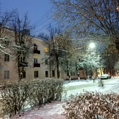 Картина маслом "Снежное утро" — В интерьер