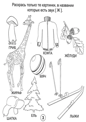 Раскраска звуком . Картинки со звуком Ч. Онлайн раскраска.