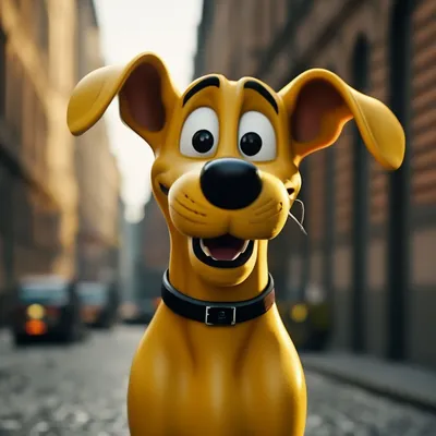 Собака плуто из мультфильма веселая …» — создано в Шедевруме