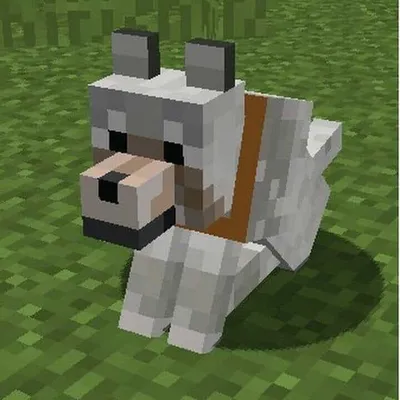 Animal in front of Minecraft wooden structure