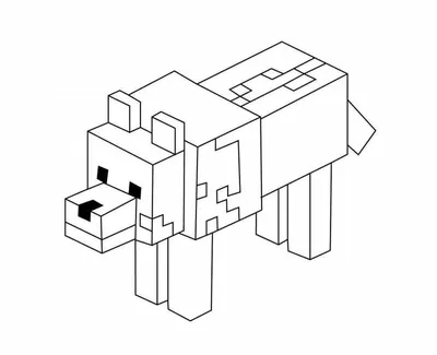 Собака в Майнкрафте» — создано в Шедевруме