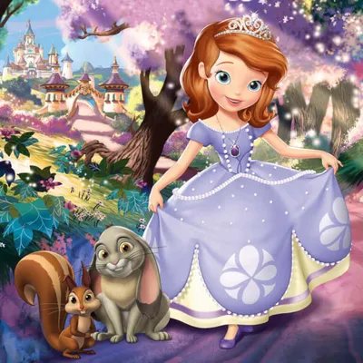 Картинка для торта София Прекрасная (Sofia the first) - PT101672 печать на  сахарной пищевой бумаге