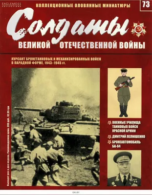 Купить Солдаты Великой Отечественной войны № 73 в Минске в Беларуси в  интернет-магазине  с бесплатной доставкой или самовывозом
