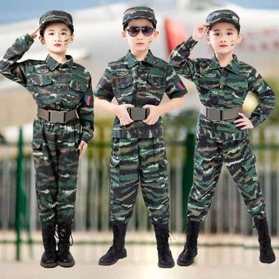Армейский костюм для детей, костюм солдата, военные костюмы для мальчиков,  детская Военная Экипировка, комплект для ролевых игр, искусственный солдат,  платье | AliExpress