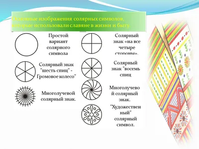 Информационный проект "Использование солярных знаков в народном прикладном  искусстве"