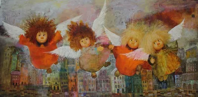 Картины Люси Чувиляевой "Солнечный Ангел" и другую живопись купить в  галерее .