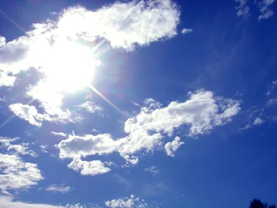 Бесплатные Солнце светит сквозь облака стоковые фотографии | FreeImages