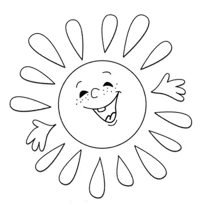 Солнце детский рисунок - 90 фото
