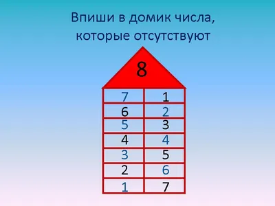 Состав числа 8 worksheet | Live Worksheets