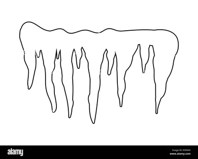 Сосульки раскраска для детей - 38 фото