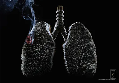 Креативная реклама против курения | Пикабу
