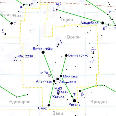 Созвездие Ориона на небе | Пояс Ориона | Как выглядит созвездие Орион |  Star Walk