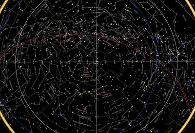 Карта звездного неба, карта созвездий | АСТРОГАЛАКТИКА