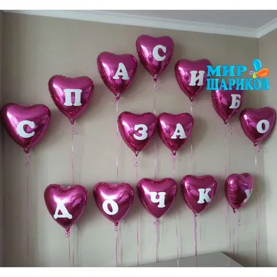 Набор "Любимая, спасибо за дочку" - Интернет-магазин воздушных шаров -  Шариков - воздушные шары
